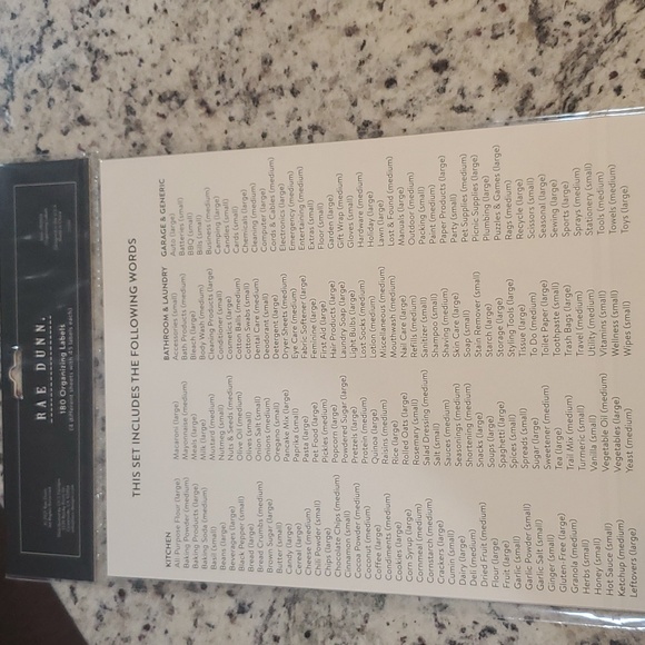 180 ORGANIZING LABELS - Picture 4 of 9